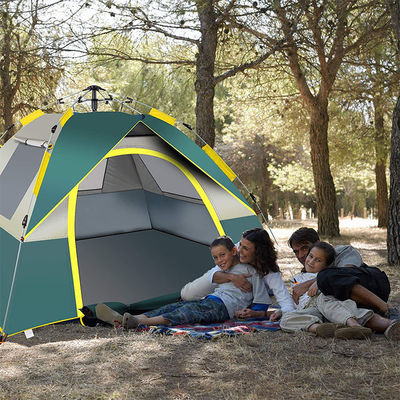 Messa a punto facile di campeggio impermeabile automatica della persona della tenda di pop-up 3-4 per la famiglia