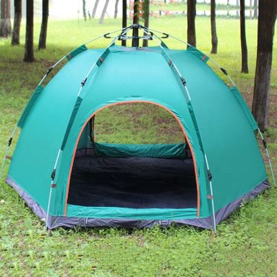 Materiale automatico leggero del poliestere della protezione solare 170T della tenda di campeggio di pop-up
