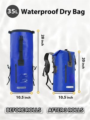 Zaino impermeabile Premium 35L Dry Bag per canottaggio Kayak Escursionismo Pesca Rafting