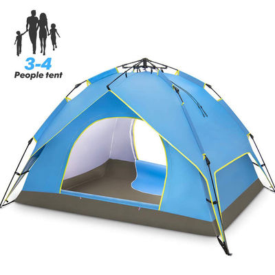 Tenda portatile della cupola di istante UV di protezione per il campeggio della persona 3-4