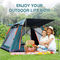 Tenda di campeggio impermeabile della famiglia di messa a punto facile con il peso leggero antivento di Rainfly