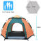 Colore di cucitura verde arancio piegante impermeabile leggero della tenda di campeggio