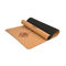 Non slitti Cork Yoga Pilates Mat Nature ha stampato la progettazione di legno della iuta
