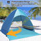 Anti persona UV 4 della cabina della spiaggia della tenda portatile della protezione solare 200x165x130CM