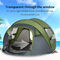 Tenda istantanea di campeggio installata facile all'aperto, persona 3-4 che fa un'escursione la tenda di pop-up
